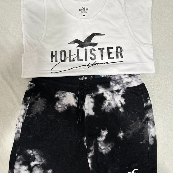 Hollister Jersey Tank & Shorts Set - Small & Medium Available - Picture 5 of 8